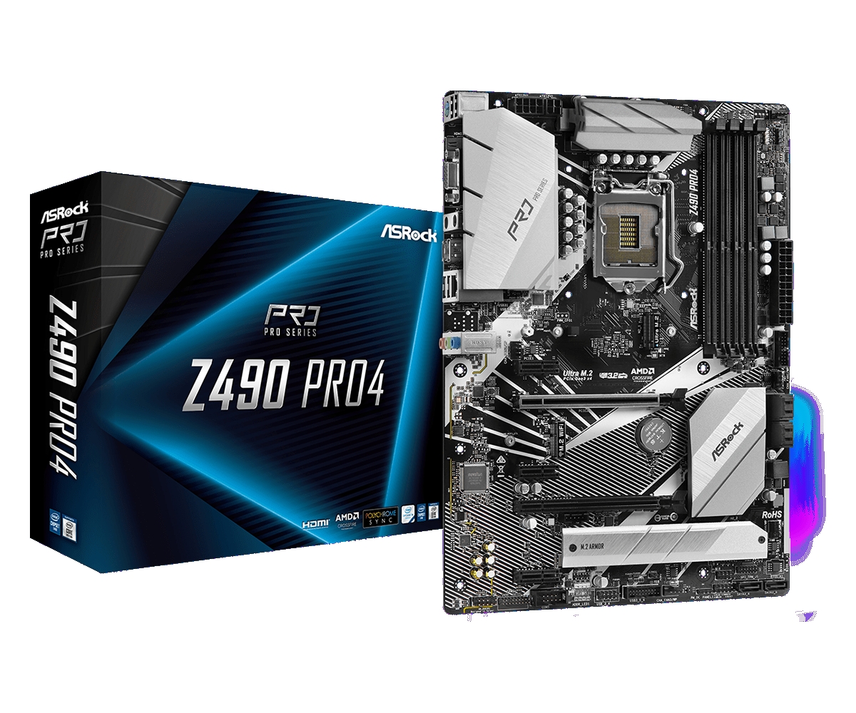 Placa-Mãe ASRock Z490 Pro4 Intel LGA 1200 DDR4