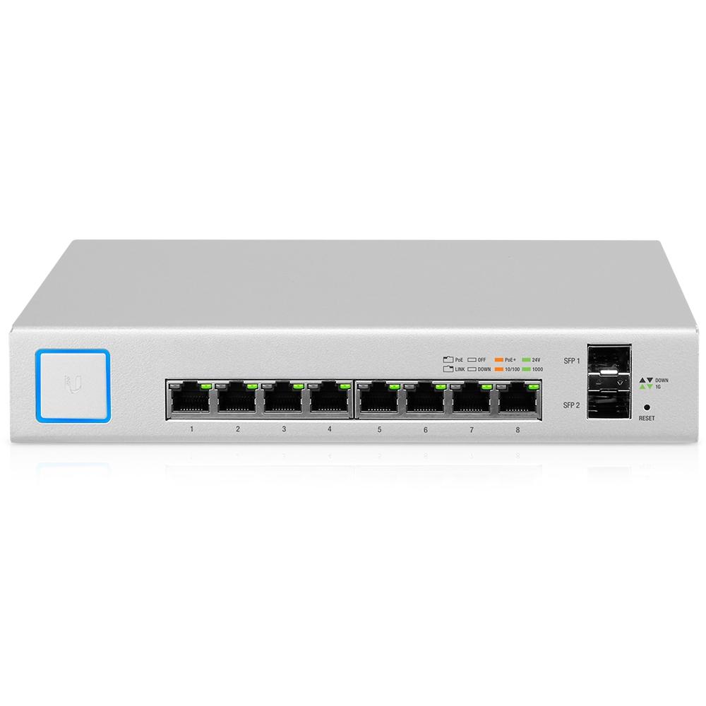 Switch Ubiquiti UniFi US-8-150W 8P PoE + 2P SFP 1000 Mbps