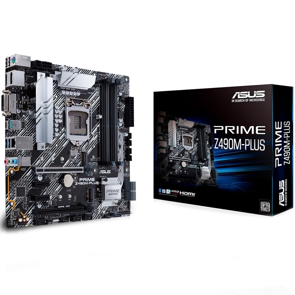 Placa-Mãe Asus Prime Z490M-Plus Intel LGA 1200 mATX DDR4