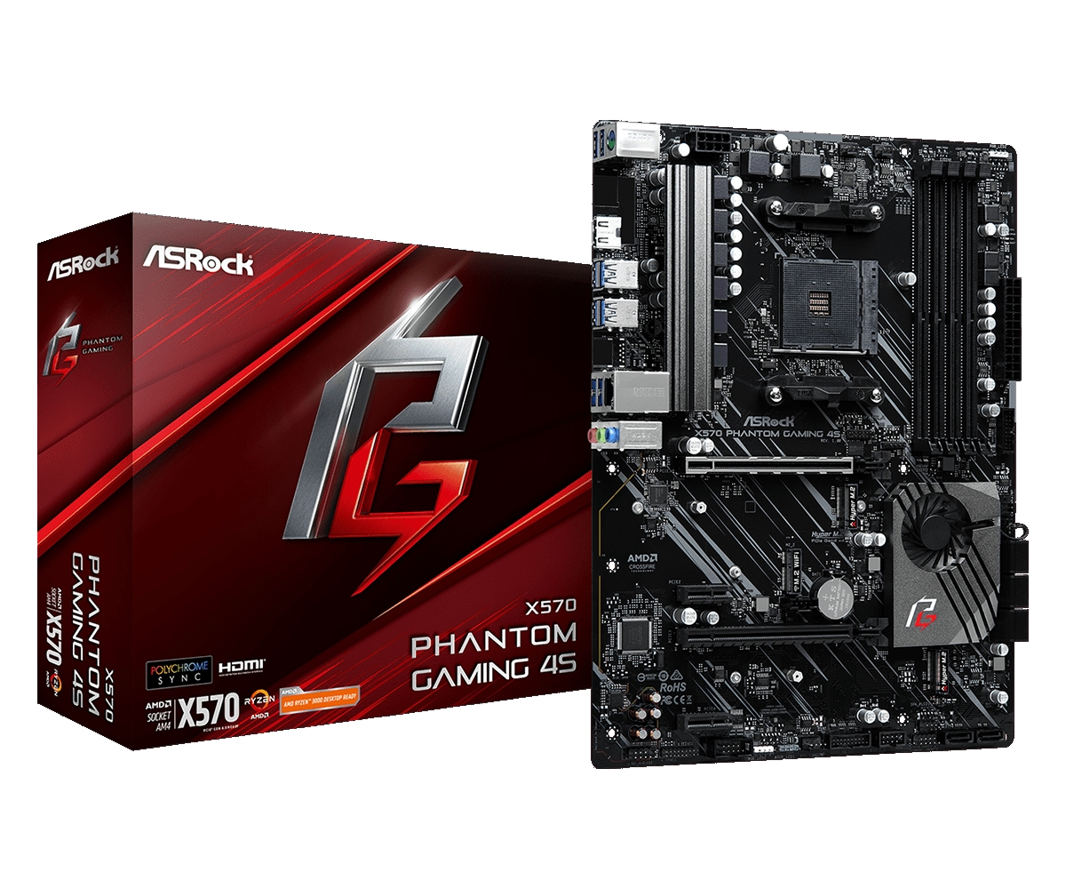 Placa-Mãe ASRock X570 Phantom Gaming 4S AMD AM4 ATX DDR4