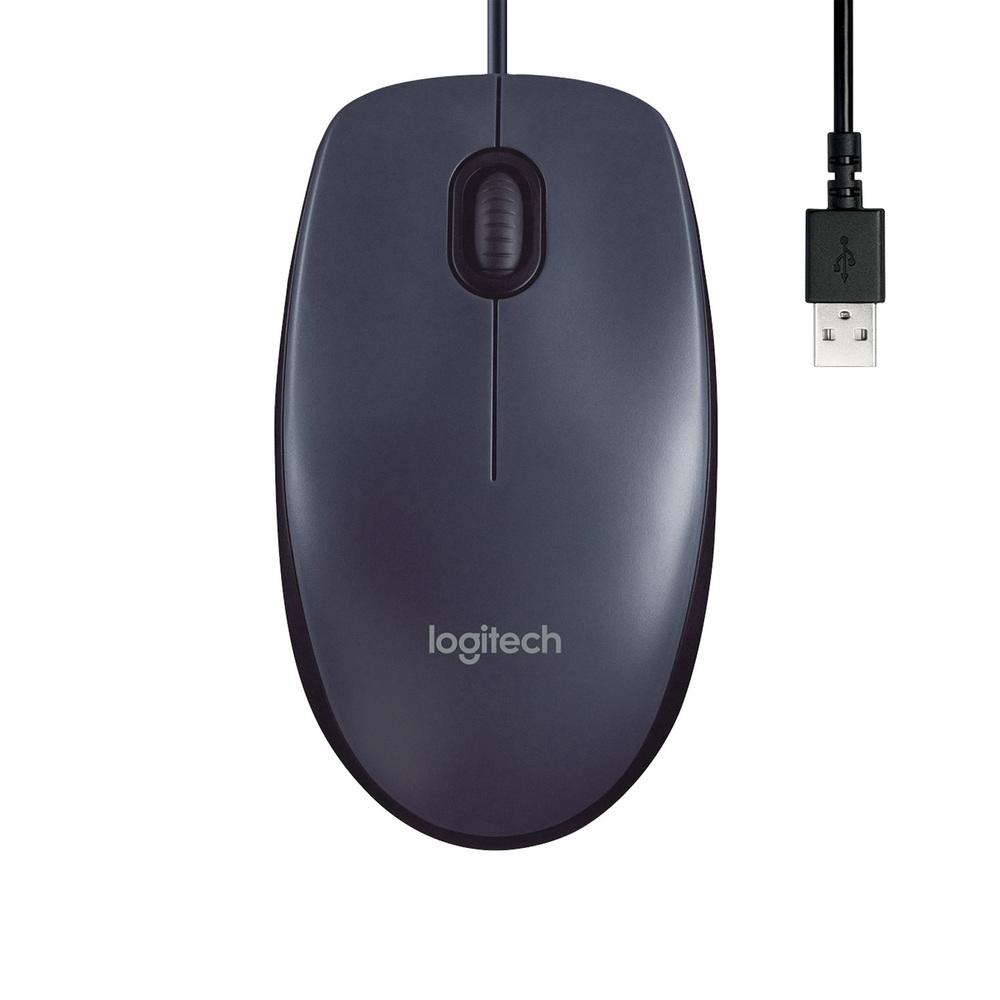 Mouse Com Fio Logitech M90 1000DPI Preto