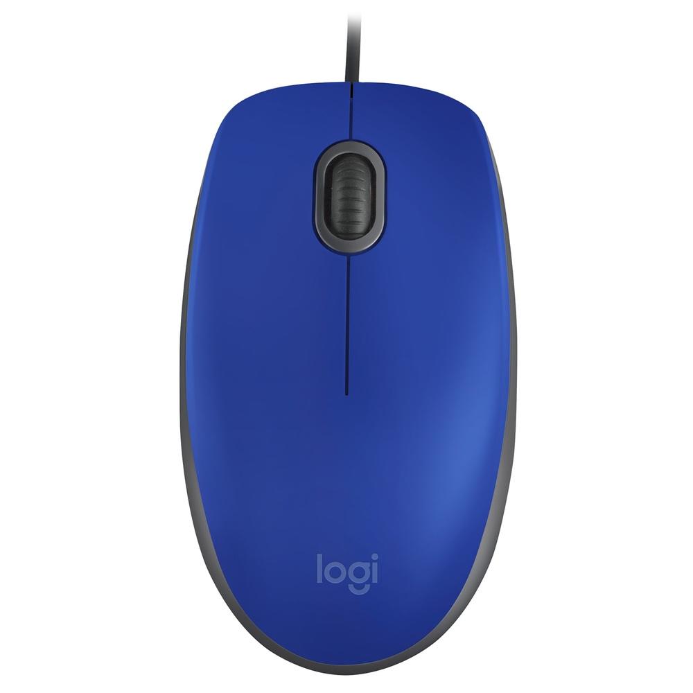 Mouse Com Fio Logitech M110 Silent 1000DPI Azul