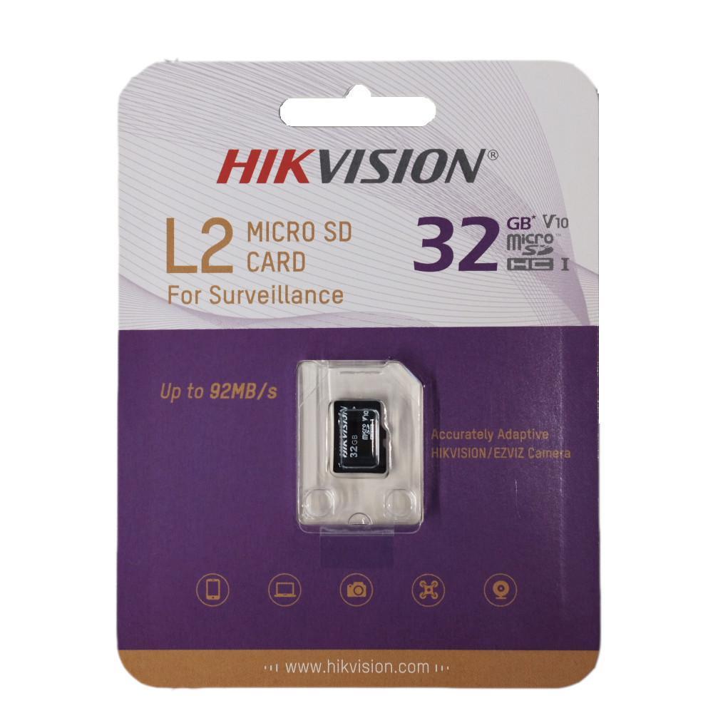 Cartão de Memória Hikvision MicroSDHC 32GB L2 Series C10