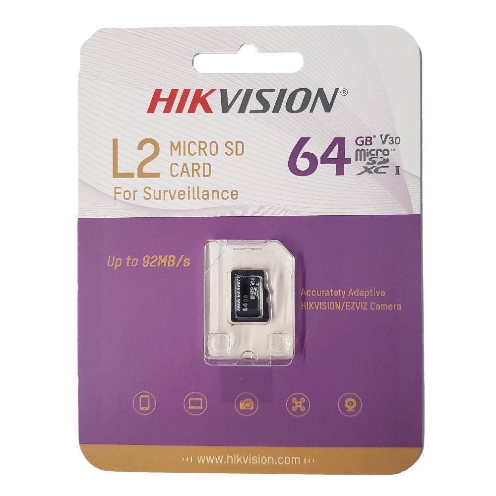 Cartão de Memória Hikvision MicroSDXHC 64GB L2 Series C10