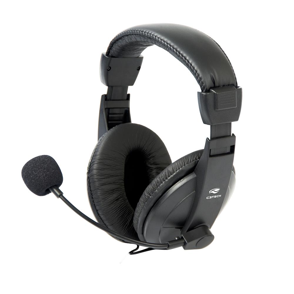 Headset c/ microfone C3Tech PH-60BK Comfort preto