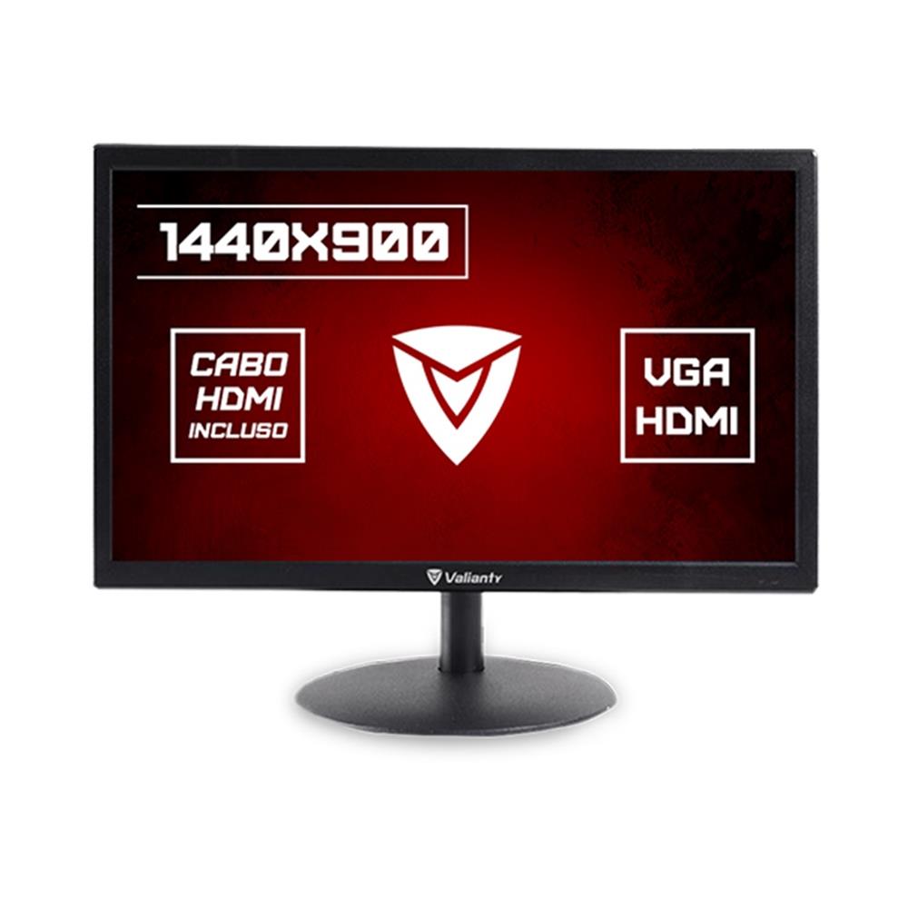 Monitor Valianty LED 19' VALM19HC 60Hz VGA , HDMI